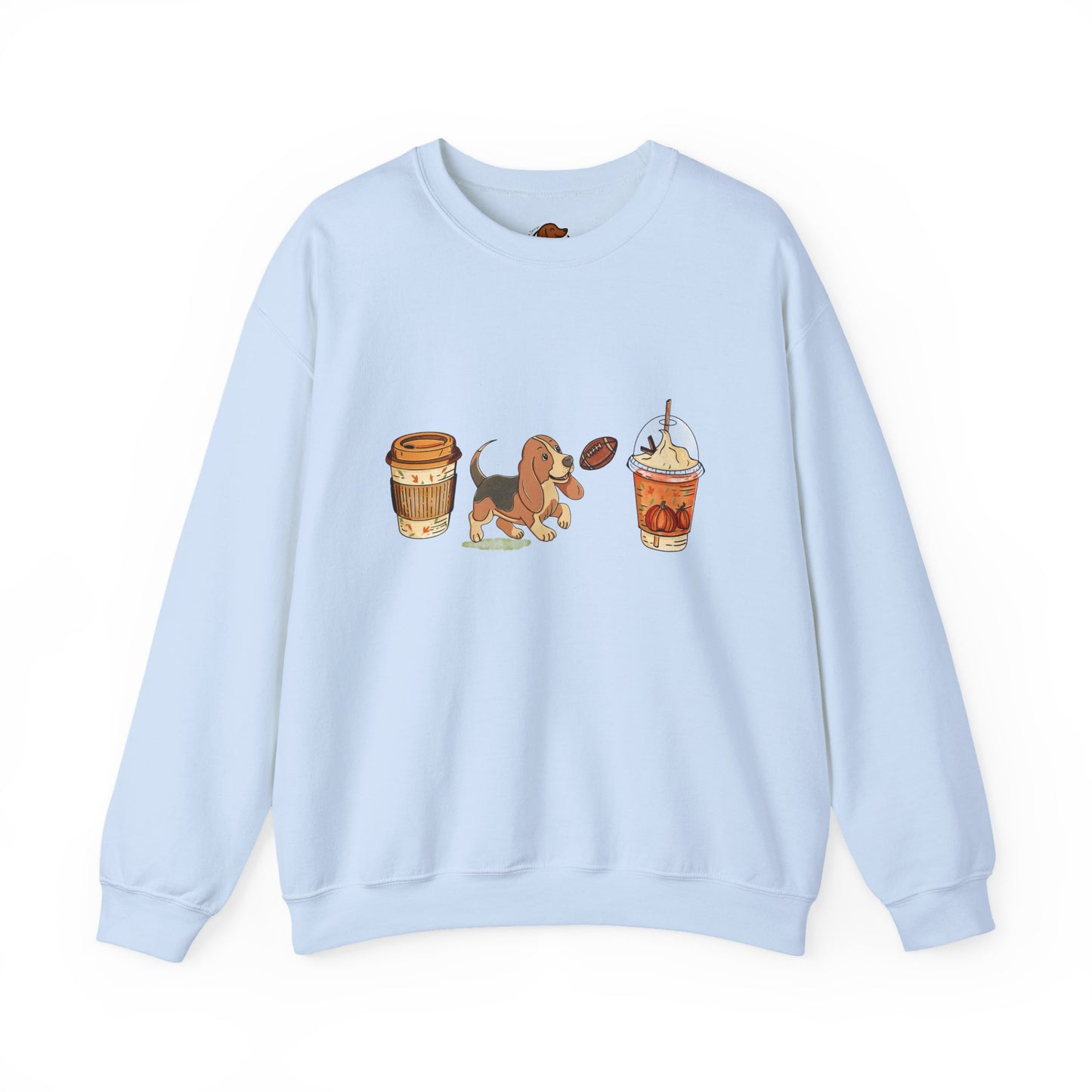 Basset hound Fall Cups Unisex Heavy Blend™ Crewneck Sweatshirt
