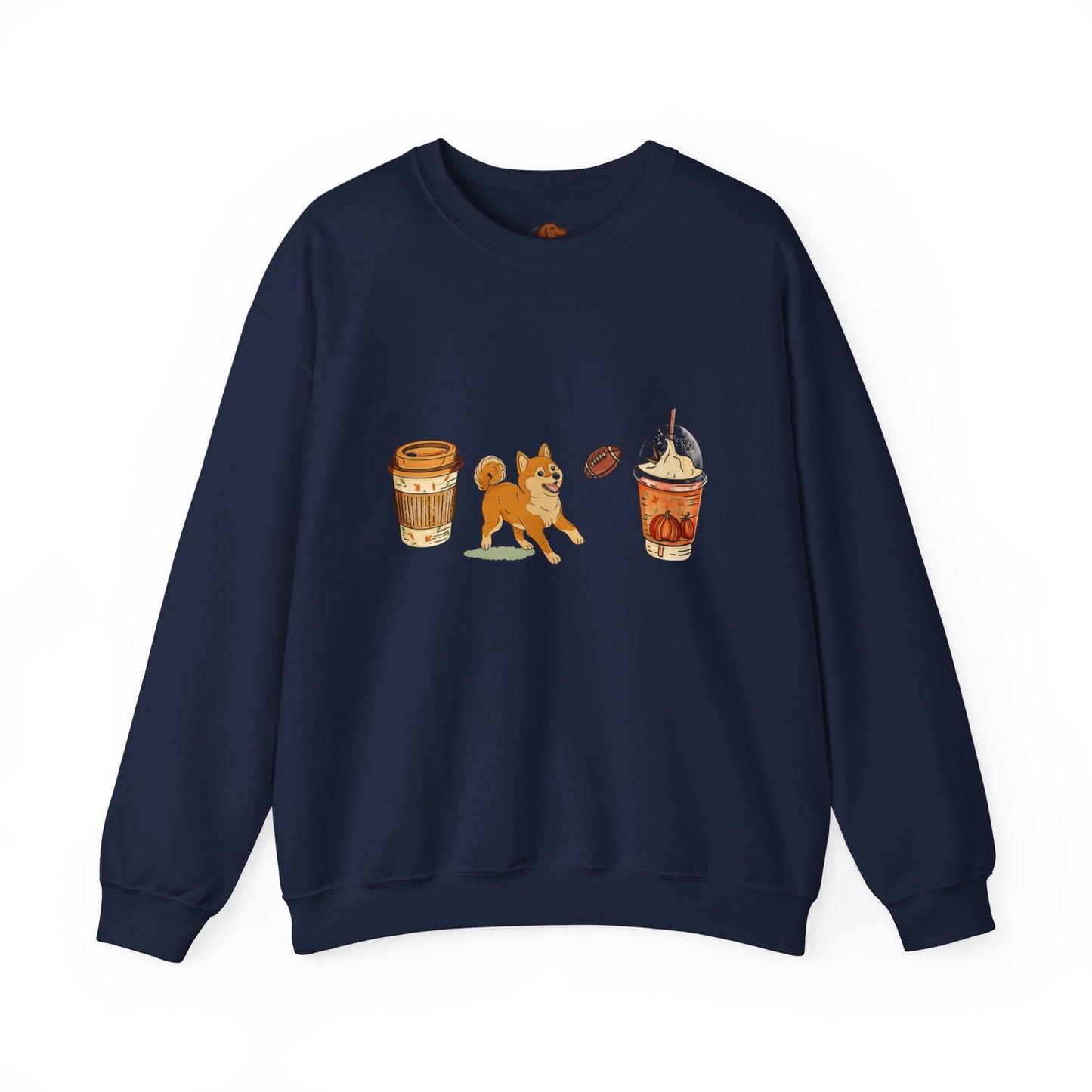 Shiba Inu Fall Cups Unisex Heavy Blend™ Crewneck Sweatshirt