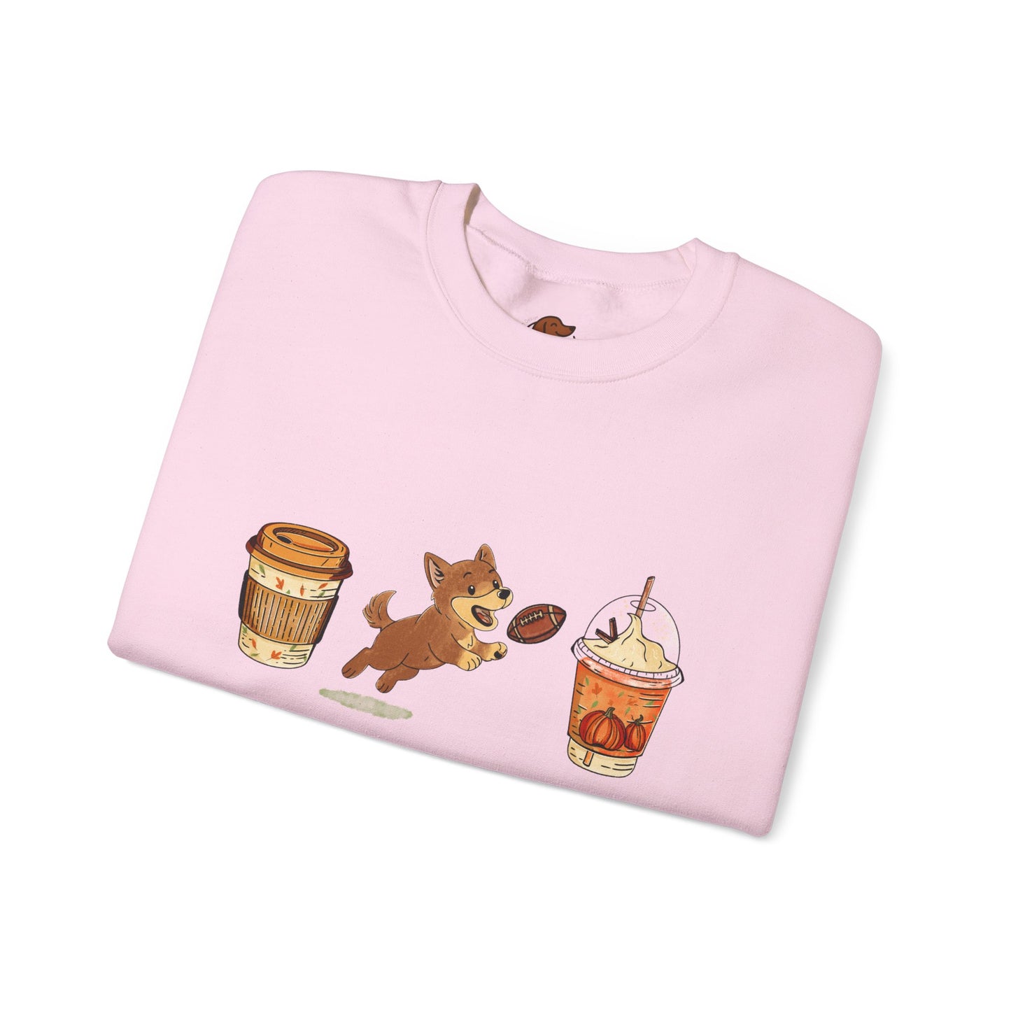 Husky brown Fall Cups Unisex Heavy Blend™ Crewneck Sweatshirt