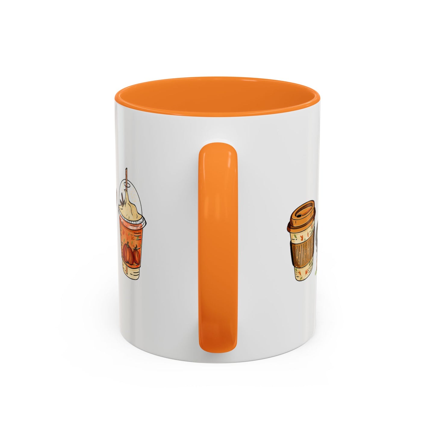Yorkie Fall design, color Mugs 11oz
