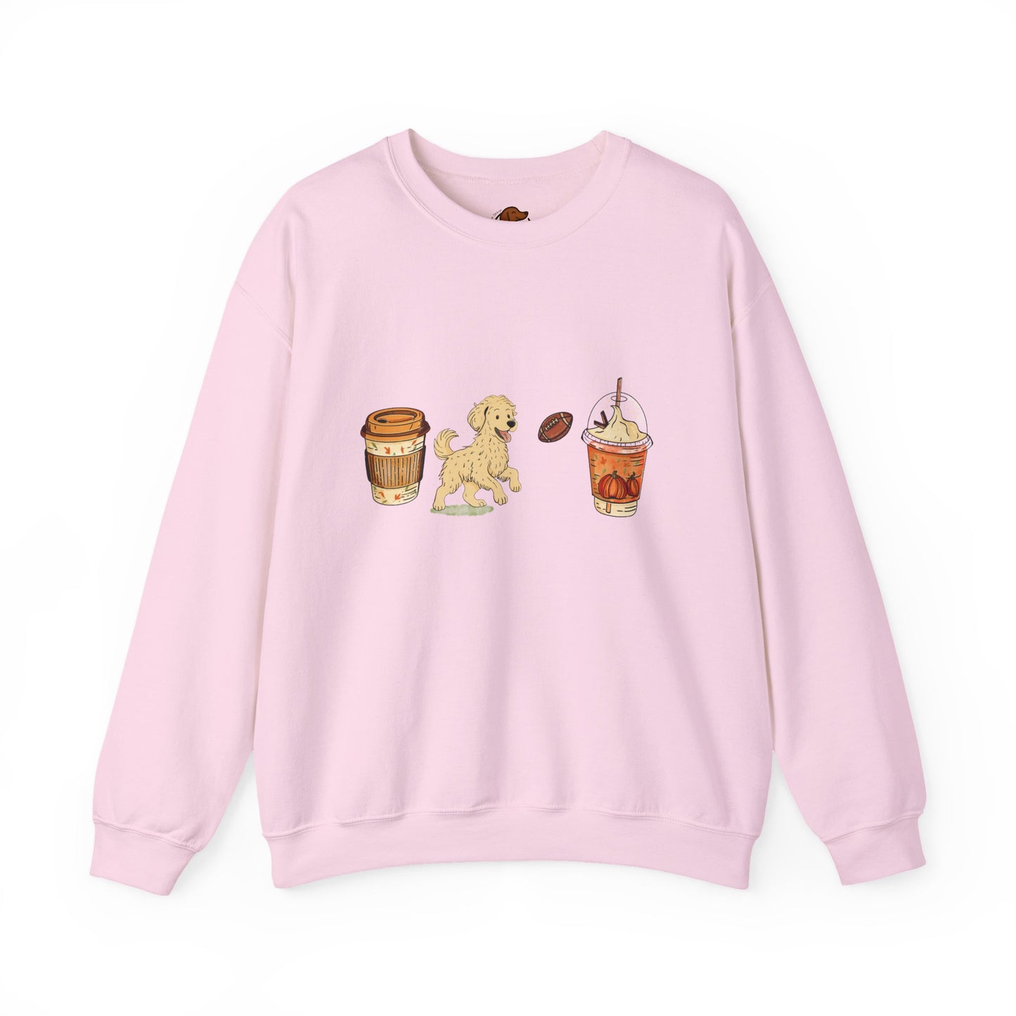 Doodle Fall Cups Unisex Heavy Blend™ Crewneck Sweatshirt