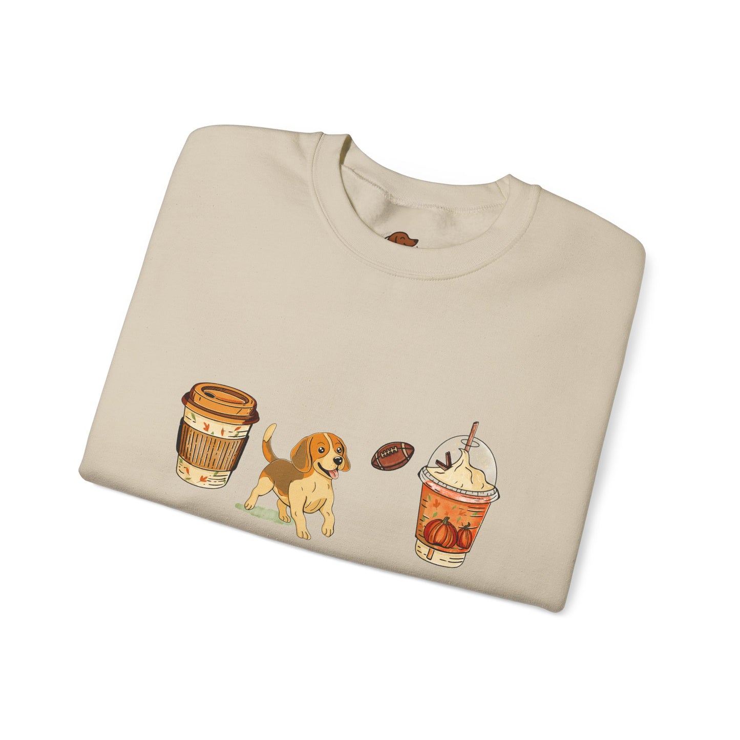Beagle Fall Cups Unisex Heavy Blend™ Crewneck Sweatshirt
