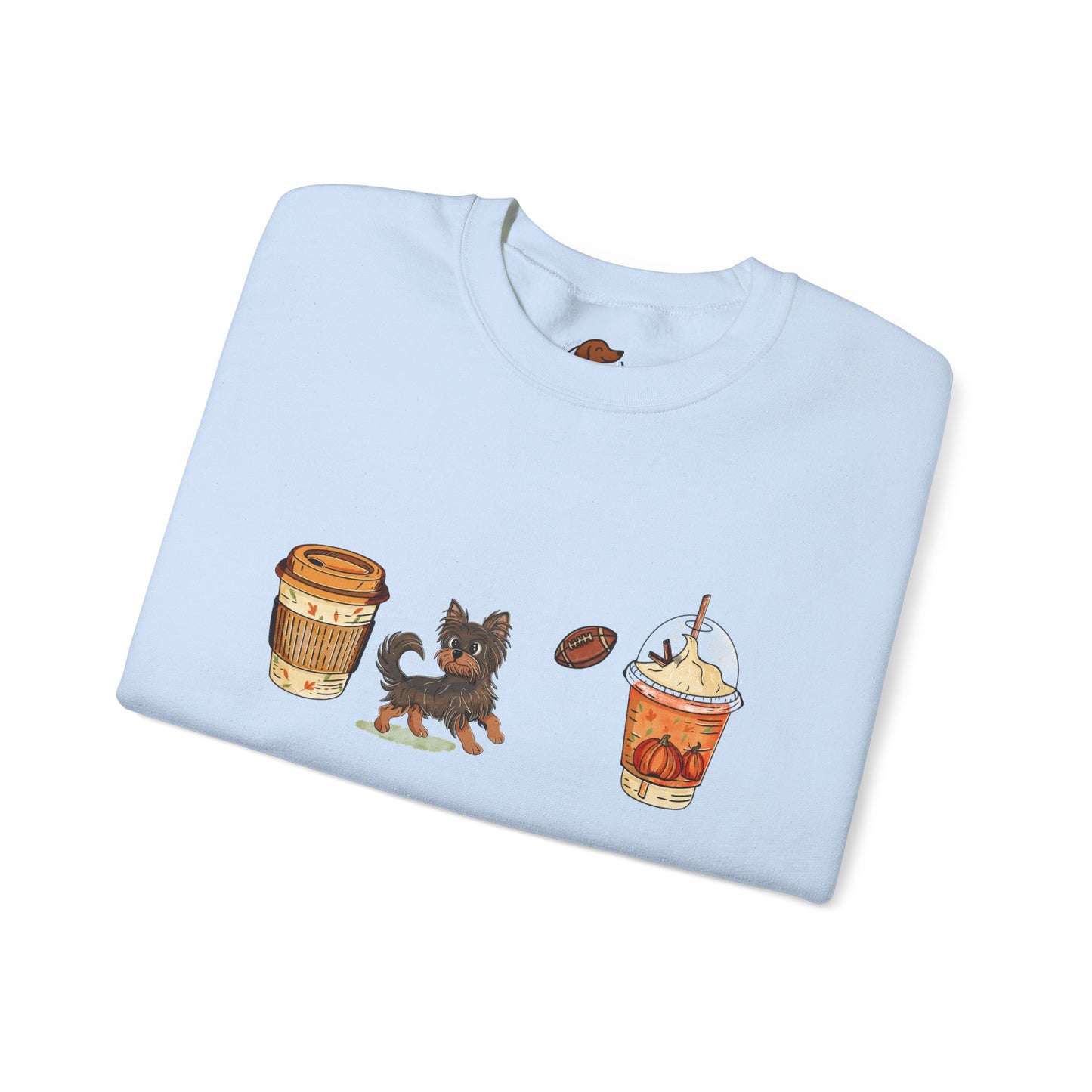 Yorkie Fall Cups #2 Unisex Heavy Blend™ Crewneck Sweatshirt