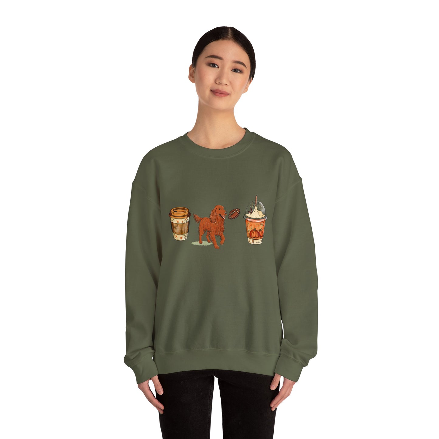 Irish setter Fall Cups Unisex Heavy Blend™ Crewneck Sweatshirt