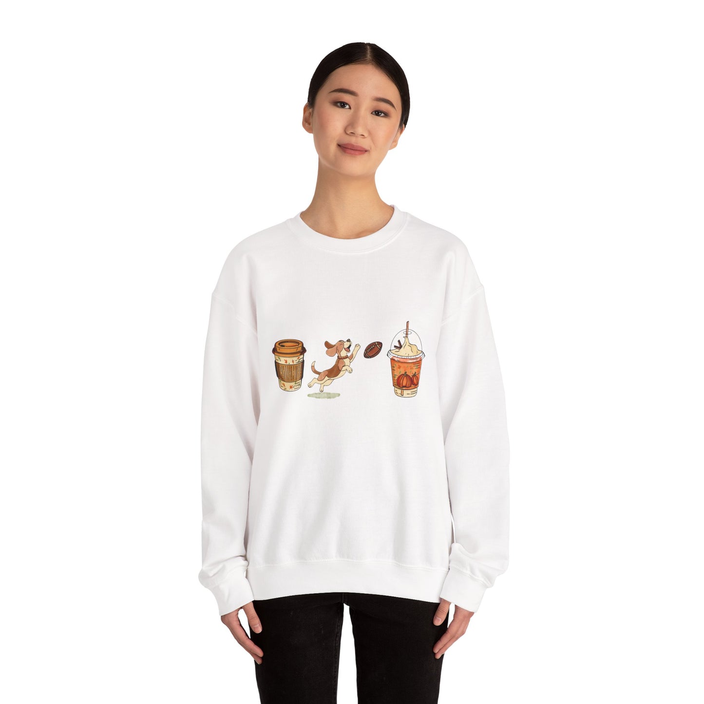Beagle #2 Fall Cups Unisex Heavy Blend™ Crewneck Sweatshirt