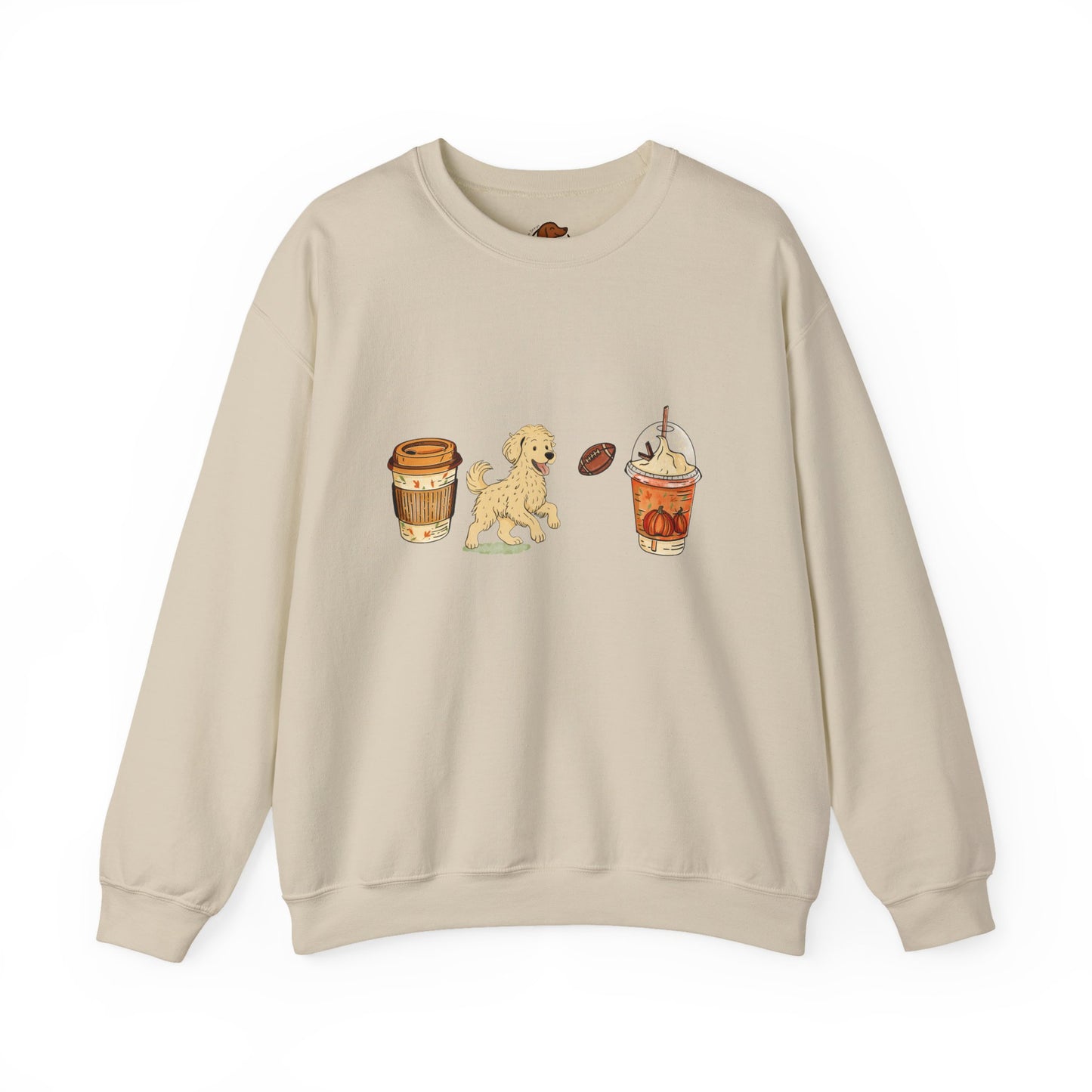 Doodle Fall Cups Unisex Heavy Blend™ Crewneck Sweatshirt