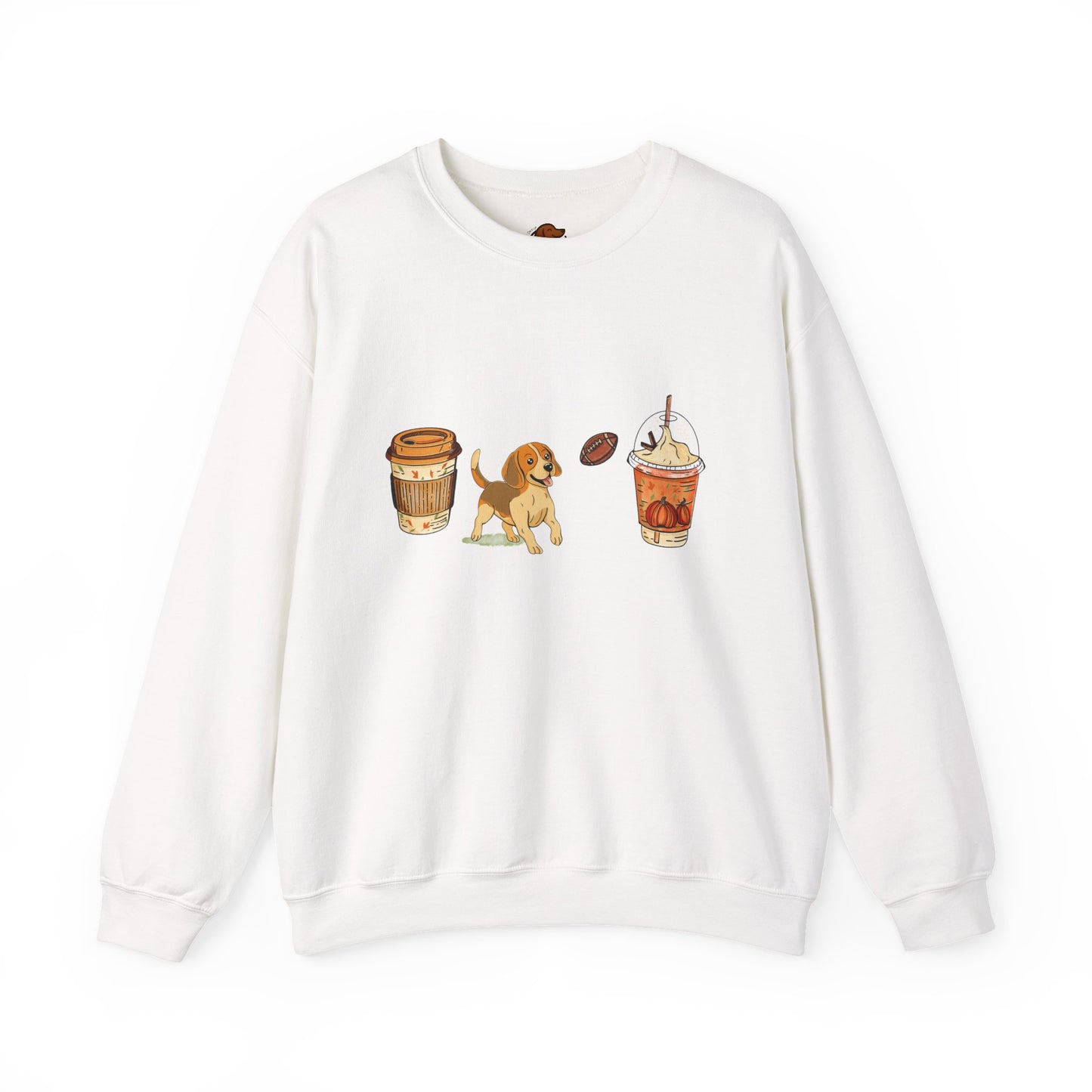 Beagle Fall Cups Unisex Heavy Blend™ Crewneck Sweatshirt
