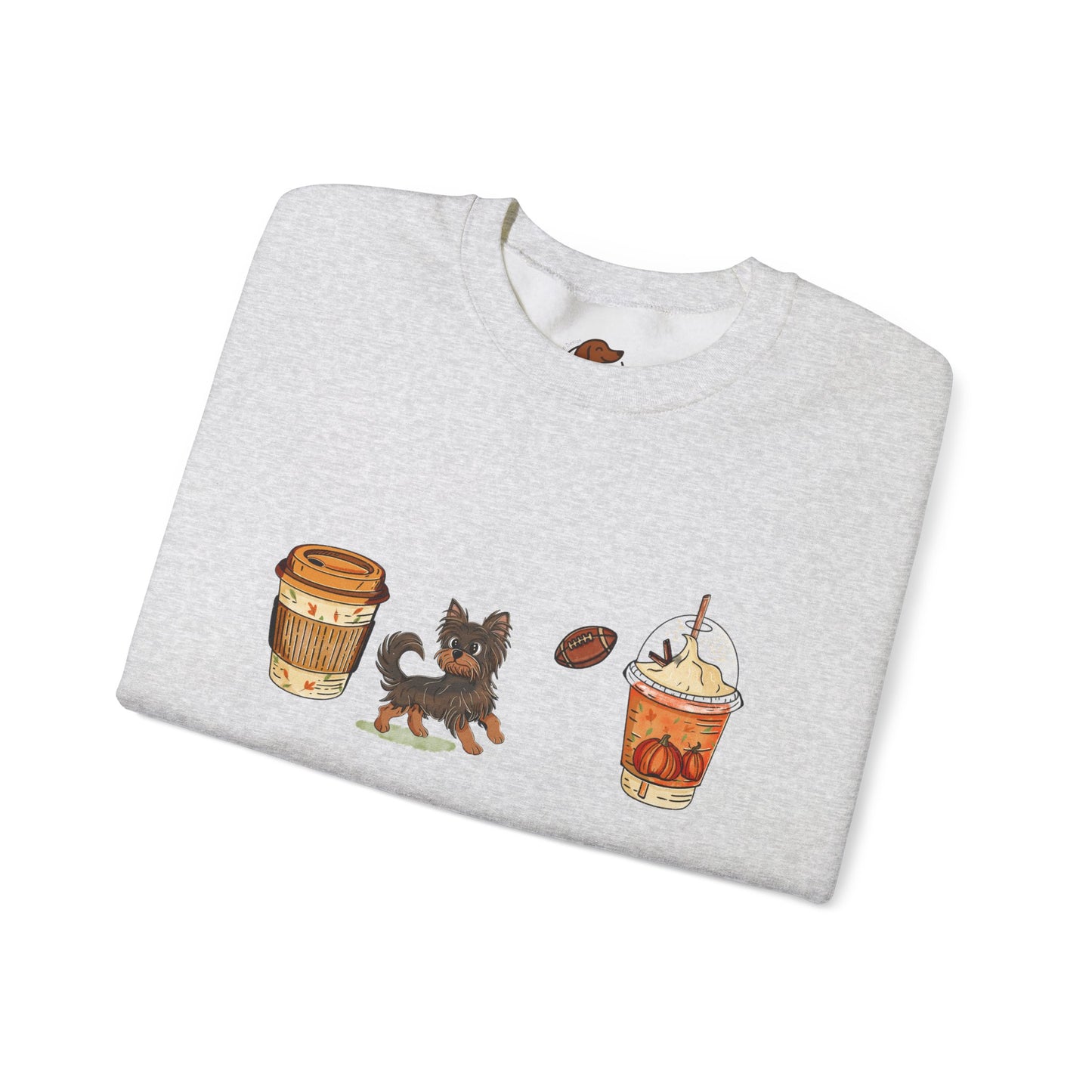 Yorkie Fall Cups #2 Unisex Heavy Blend™ Crewneck Sweatshirt