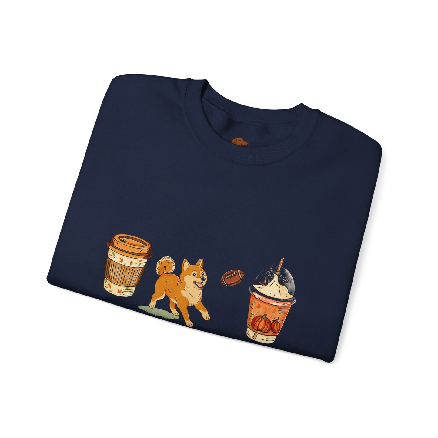 Shiba Inu Fall Cups Unisex Heavy Blend™ Crewneck Sweatshirt