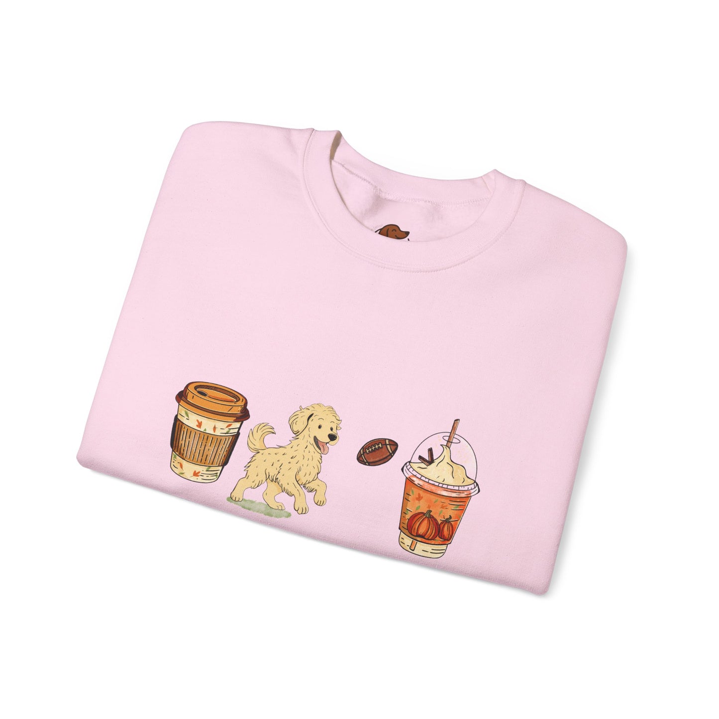 Doodle Fall Cups Unisex Heavy Blend™ Crewneck Sweatshirt