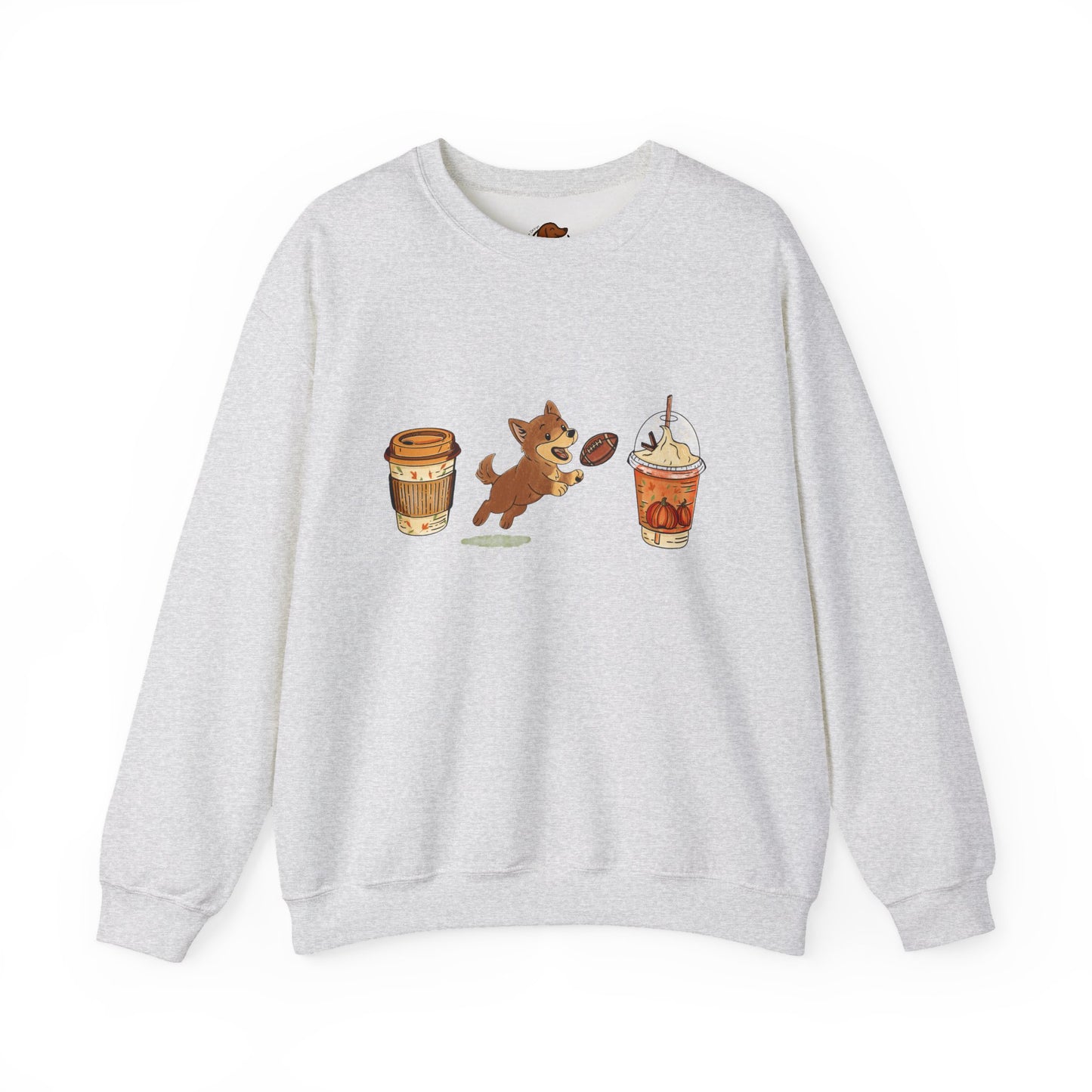 Husky brown Fall Cups Unisex Heavy Blend™ Crewneck Sweatshirt