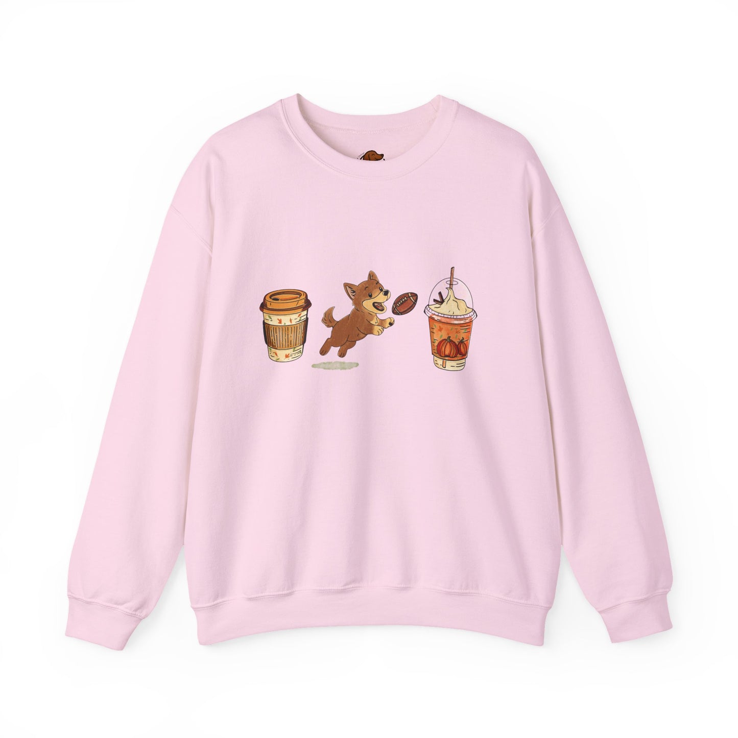 Husky brown Fall Cups Unisex Heavy Blend™ Crewneck Sweatshirt