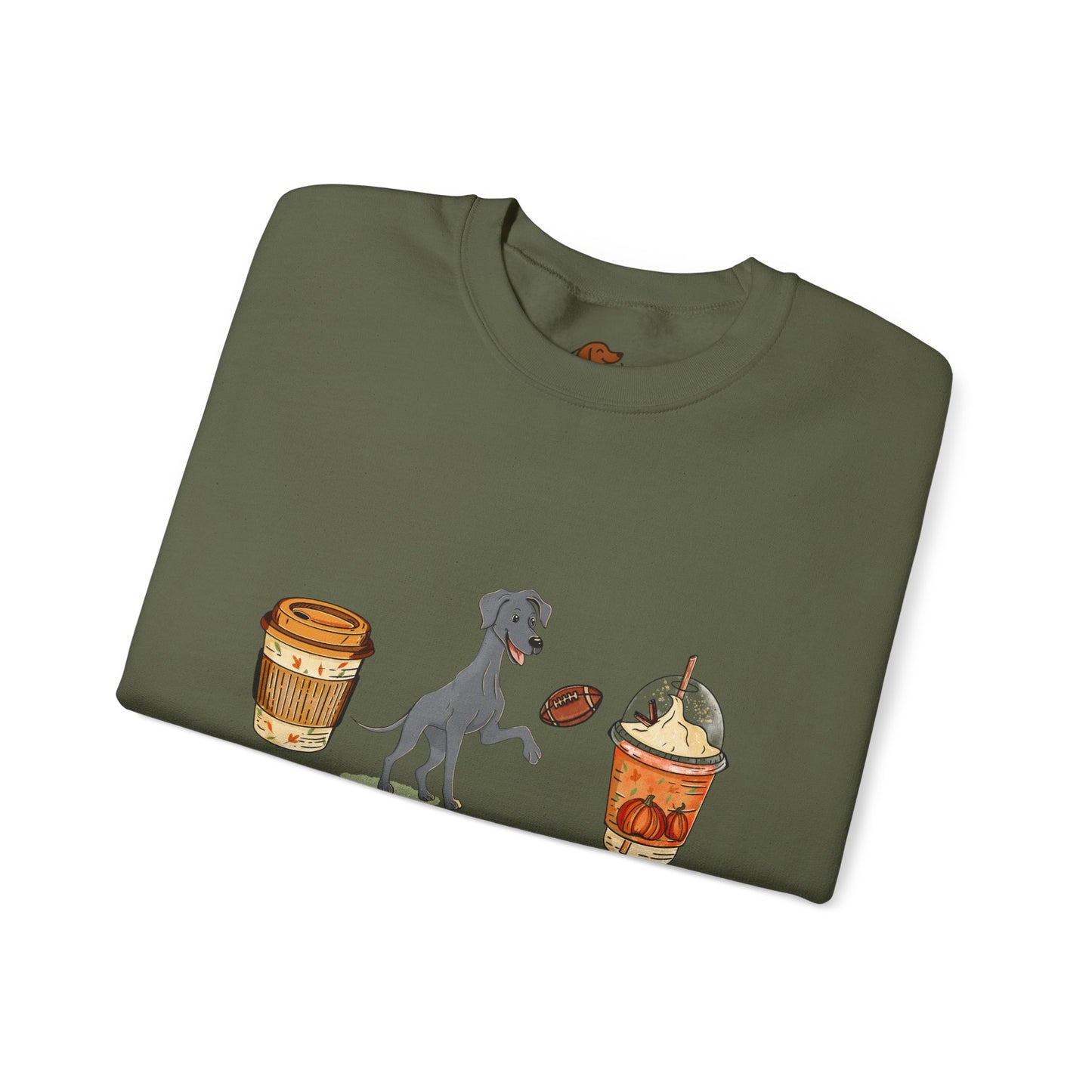 Great Dane Fall Cups Unisex Heavy Blend™ Crewneck Sweatshirt