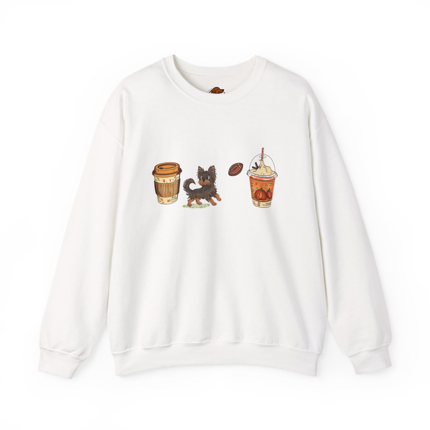 Yorkie Fall Cups #2 Unisex Heavy Blend™ Crewneck Sweatshirt