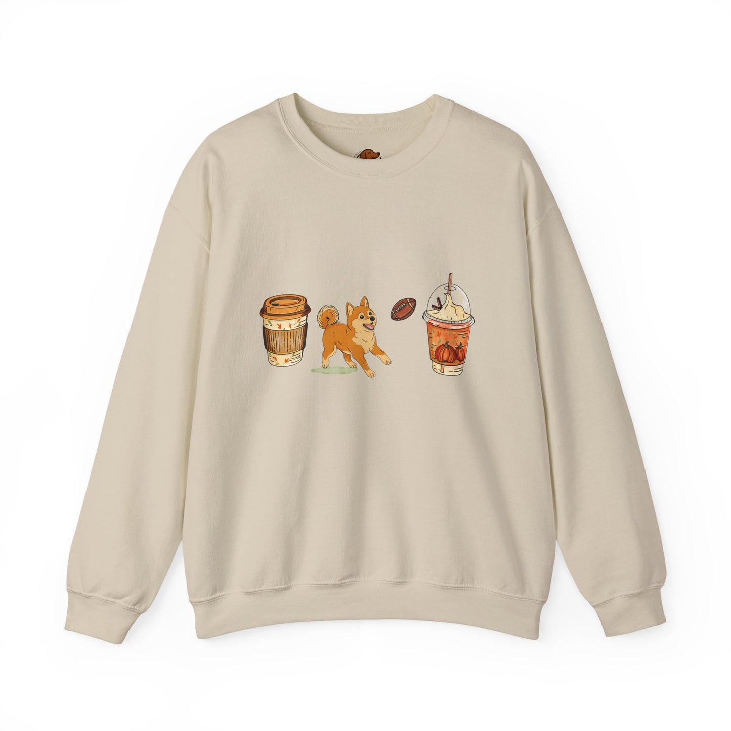 Shiba Inu Fall Cups Unisex Heavy Blend™ Crewneck Sweatshirt