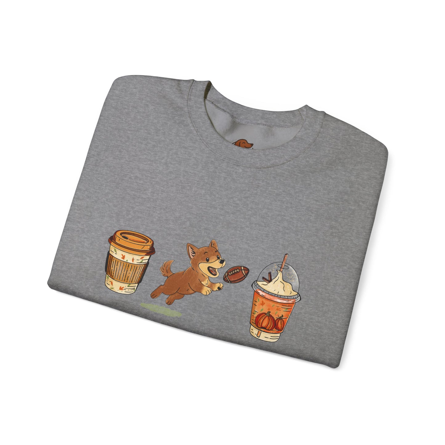 Husky brown Fall Cups Unisex Heavy Blend™ Crewneck Sweatshirt