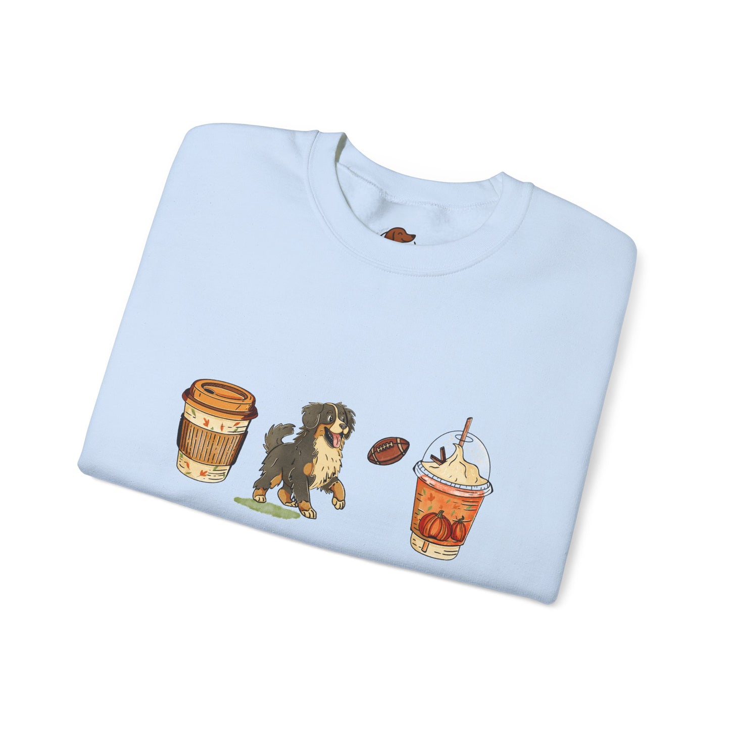 Bernese Mountain dog Fall Cups Unisex Heavy Blend™ Crewneck Sweatshirt