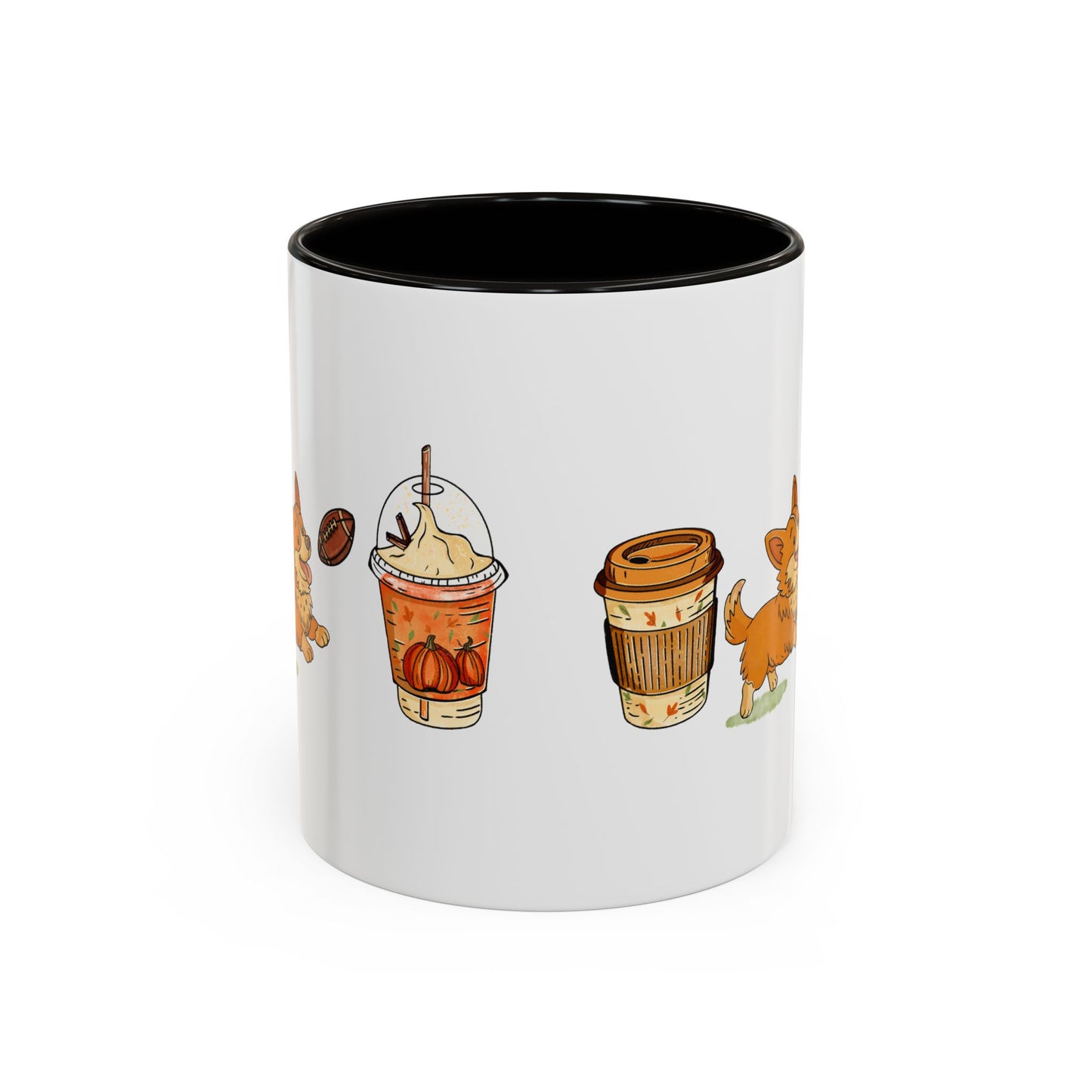 Corgi Fall design, color Mugs 11oz