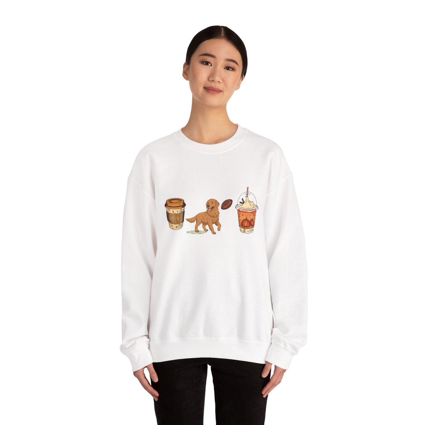Golden Fall Cups Unisex Heavy Blend™ Crewneck Sweatshirt