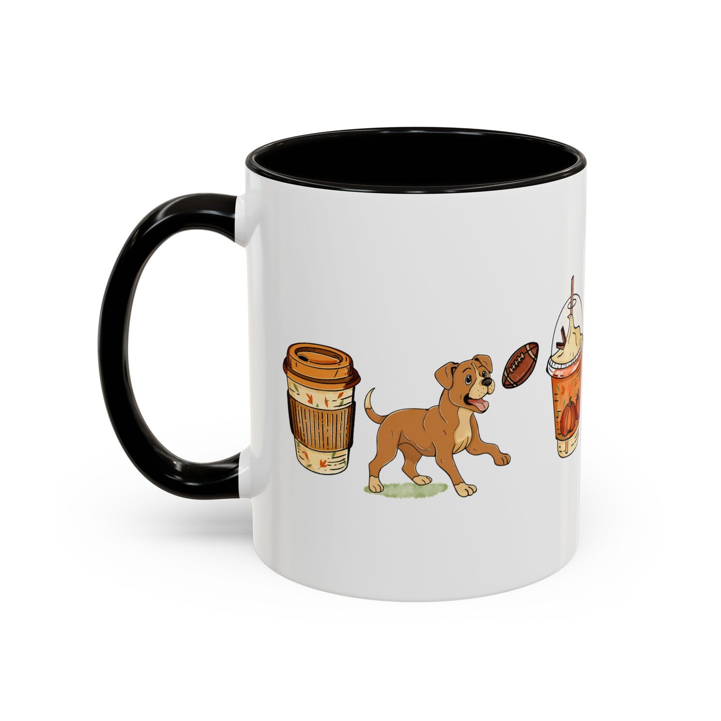Boxer Fall design, color Mugs 11oz