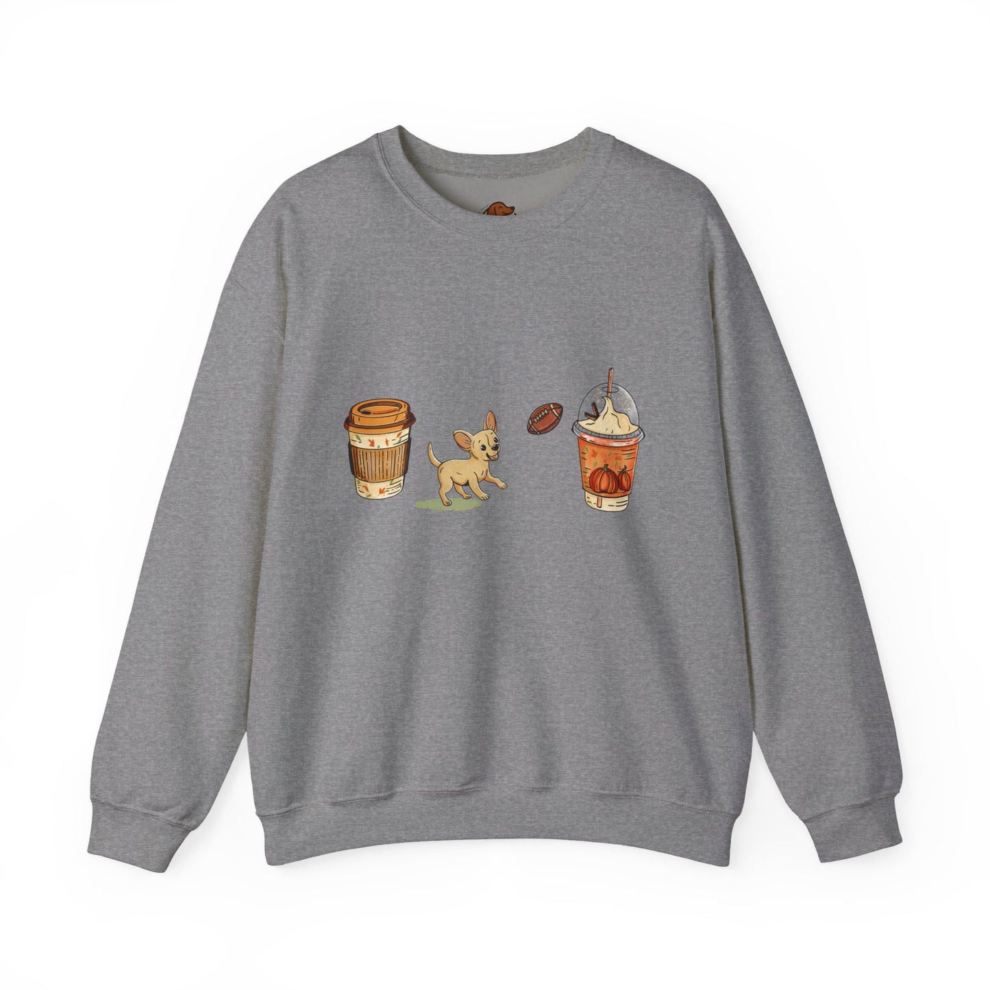 Chihuahua Fall Cups Unisex Heavy Blend™ Crewneck Sweatshirt