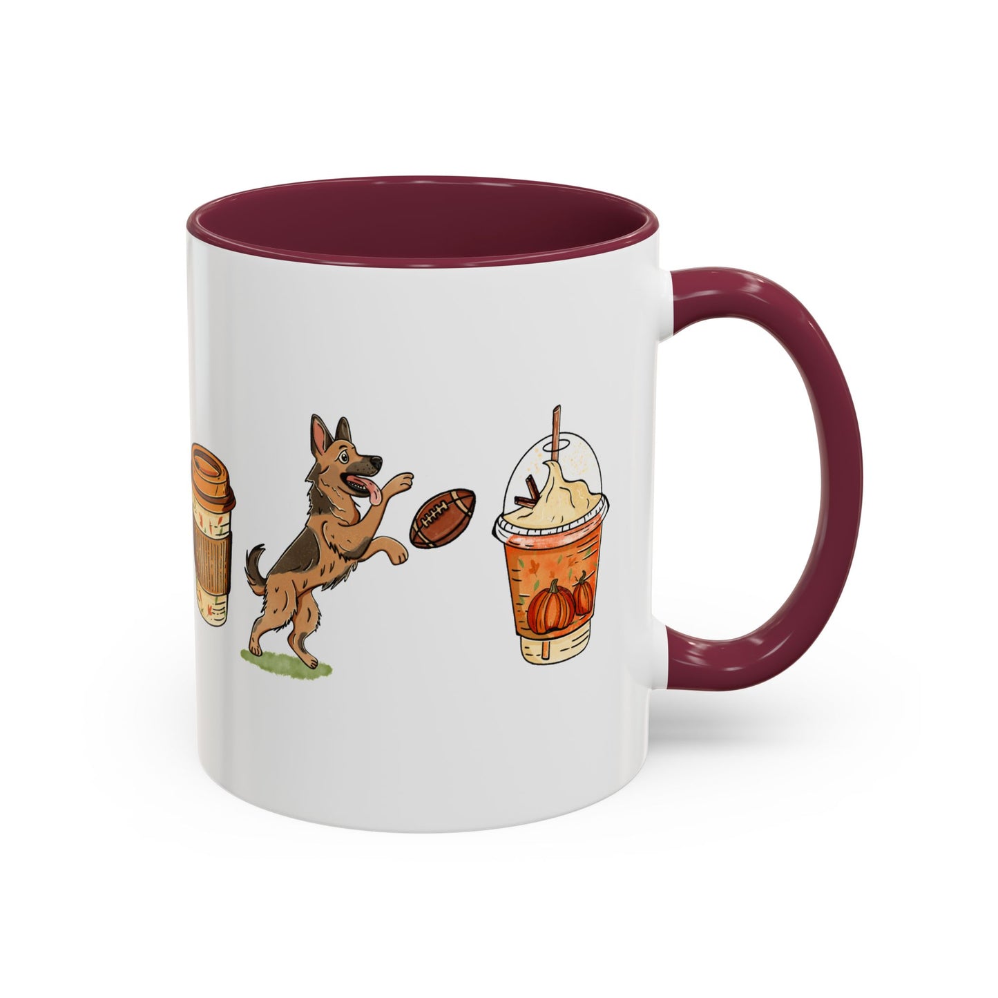German Shepherd Fall design, color Mugs 11oz
