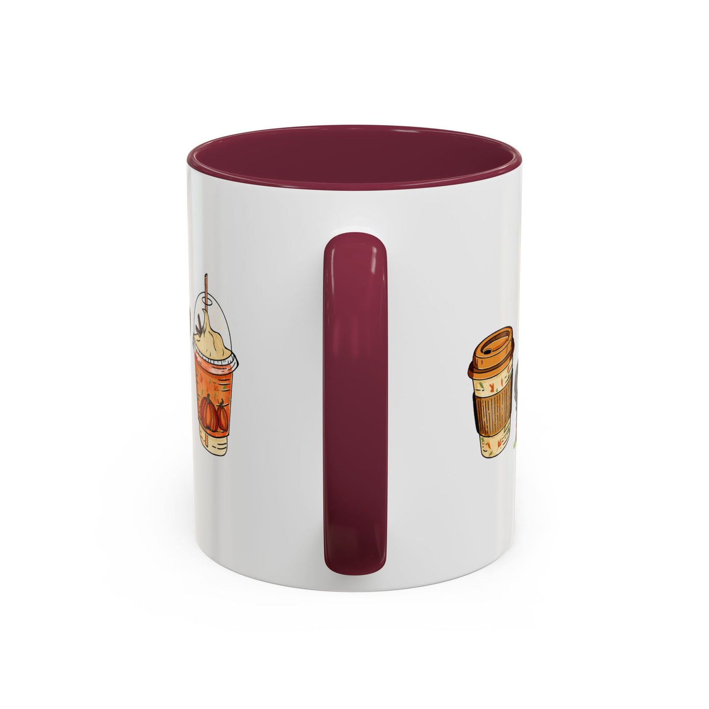Yorkie Fall design, color Mugs 11oz