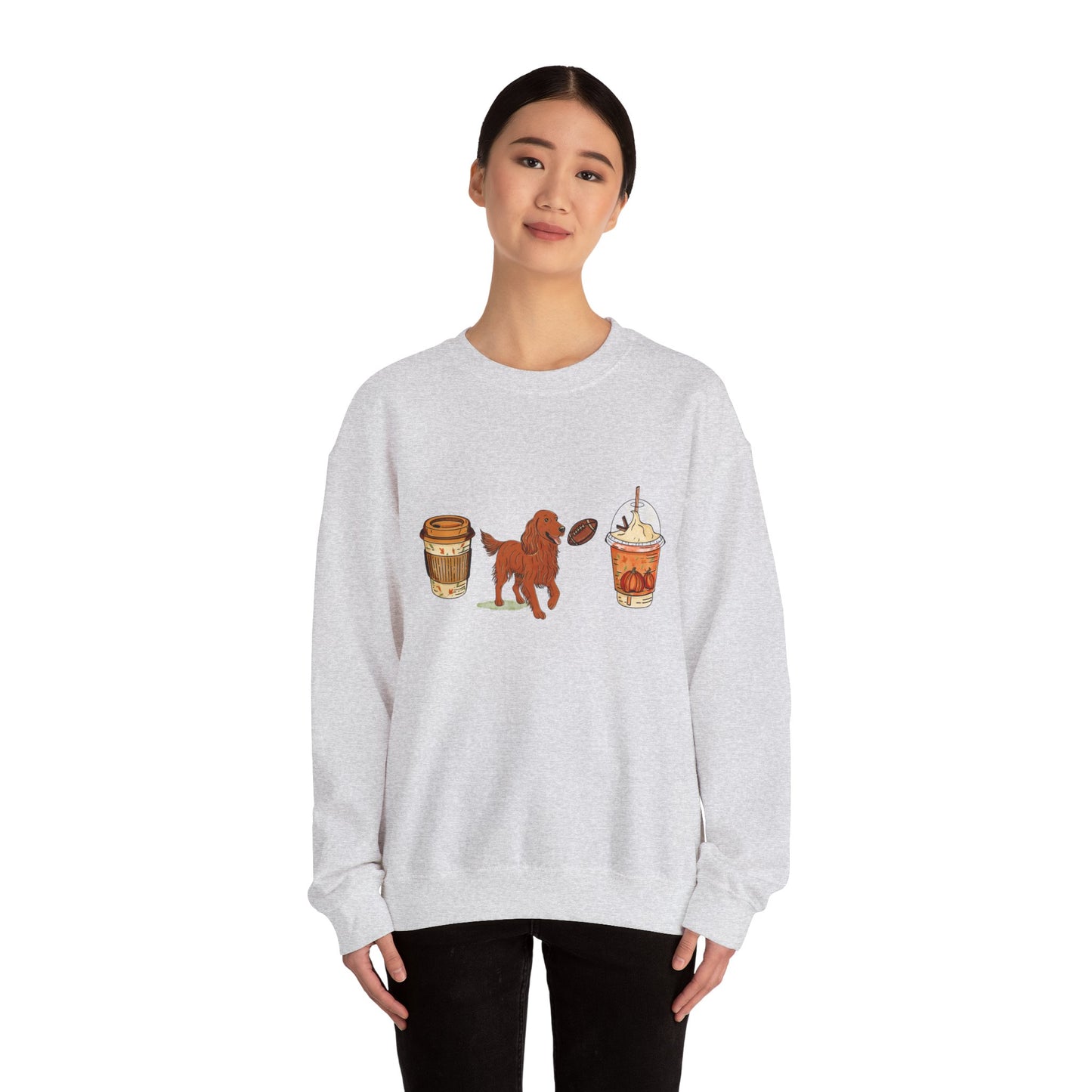 Irish setter Fall Cups Unisex Heavy Blend™ Crewneck Sweatshirt