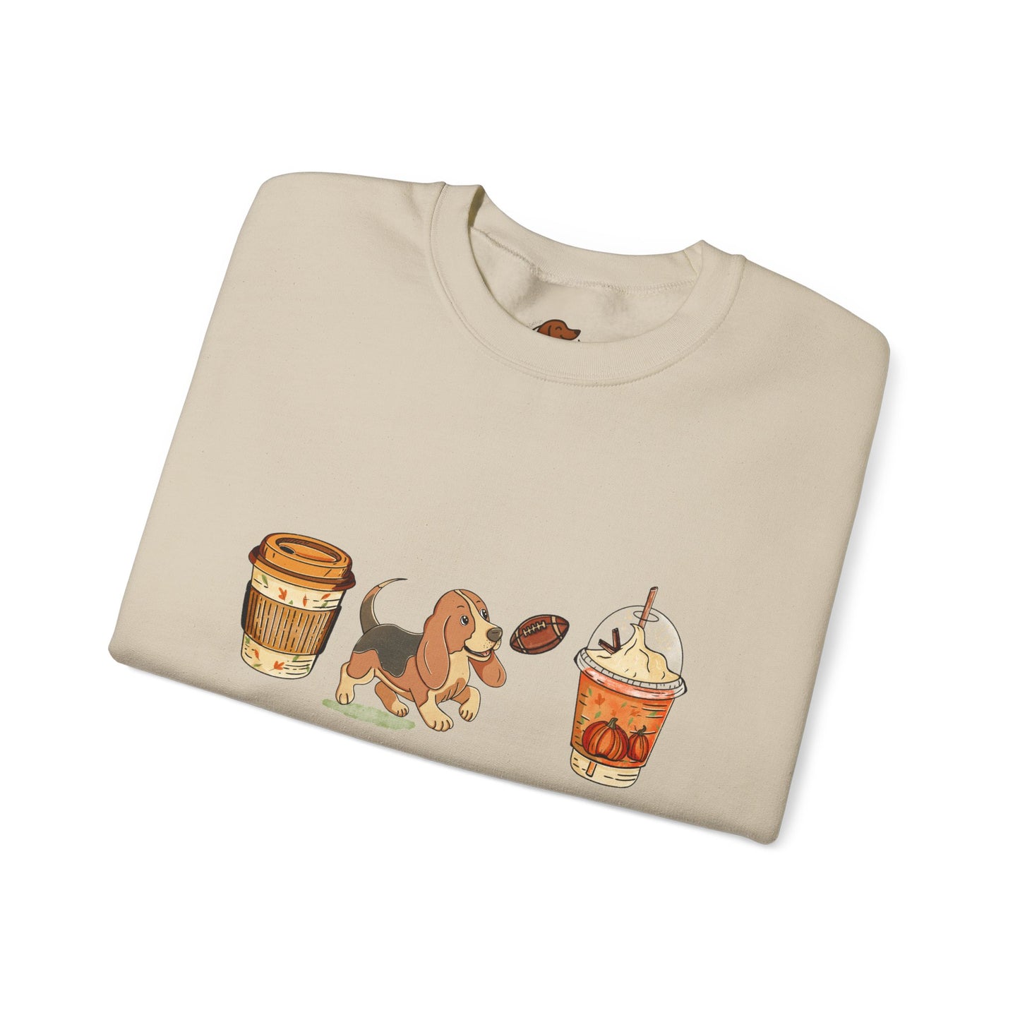 Basset hound Fall Cups Unisex Heavy Blend™ Crewneck Sweatshirt