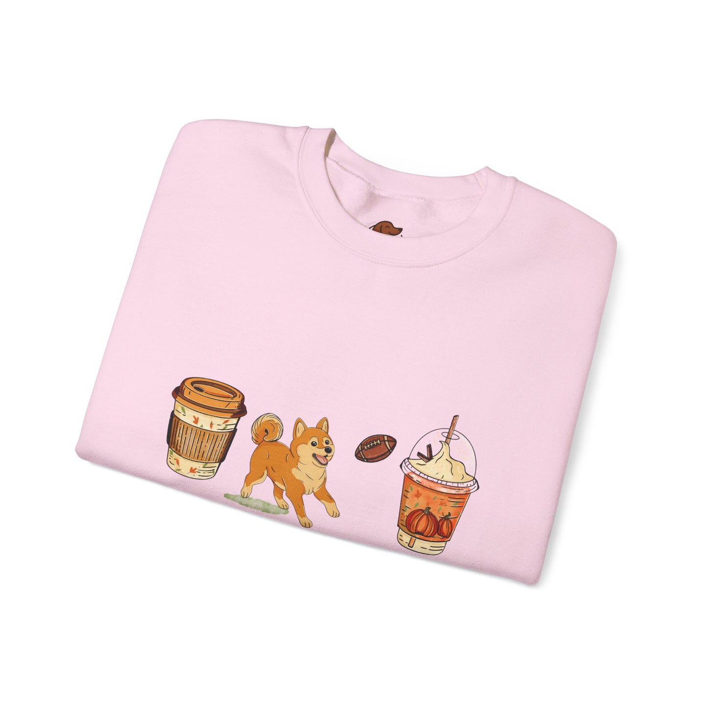 Shiba Inu Fall Cups Unisex Heavy Blend™ Crewneck Sweatshirt