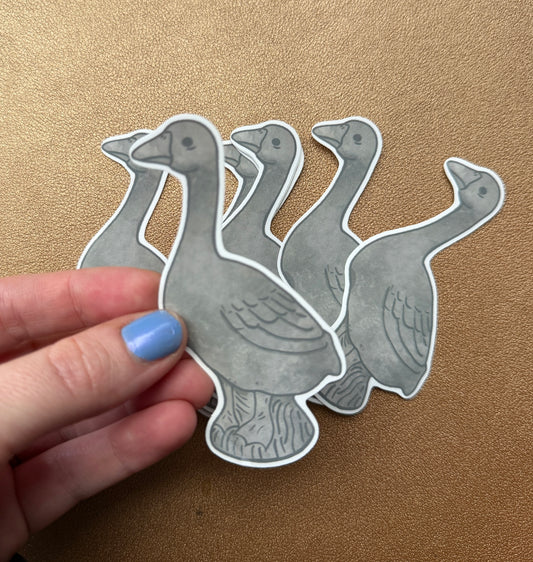 Cement Goose | Porch Goose inspired Sticker