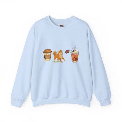 Shiba Inu   Fall Cups Unisex Heavy Blend™ Crewneck Sweatshirt