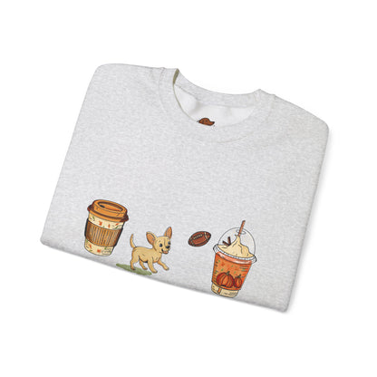 Chihuahua Fall Cups Unisex Heavy Blend™ Crewneck Sweatshirt