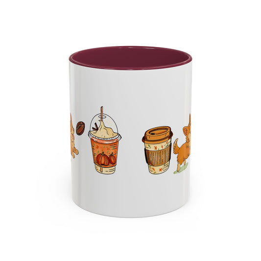 Corgi Fall design, color Mugs 11oz