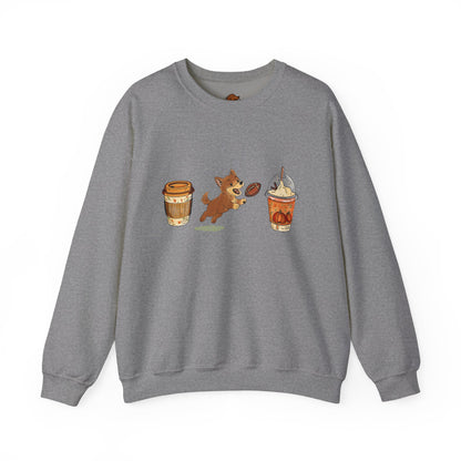 Husky brown  Fall Cups Unisex Heavy Blend™ Crewneck Sweatshirt