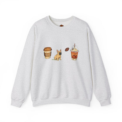 Frenchie Fall Cups Unisex Heavy Blend™ Crewneck Sweatshirt