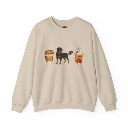 Rottweiler Fall Cups Unisex Heavy Blend™ Crewneck Sweatshirt