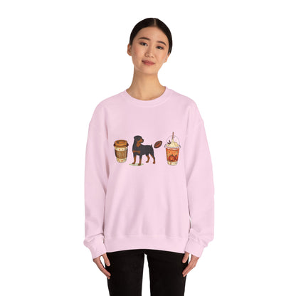 Rottweiler Fall Cups Unisex Heavy Blend™ Crewneck Sweatshirt