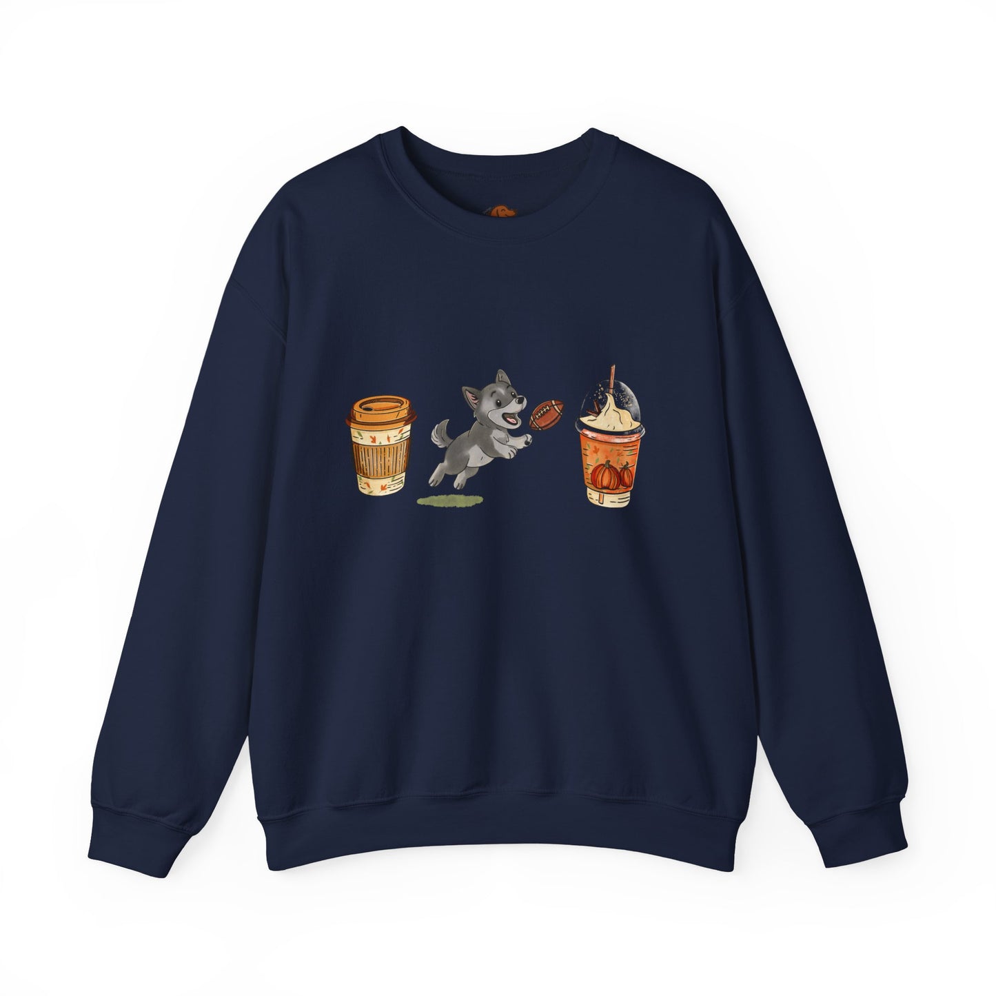 Husky Grey  Fall Cups Unisex Heavy Blend™ Crewneck Sweatshirt