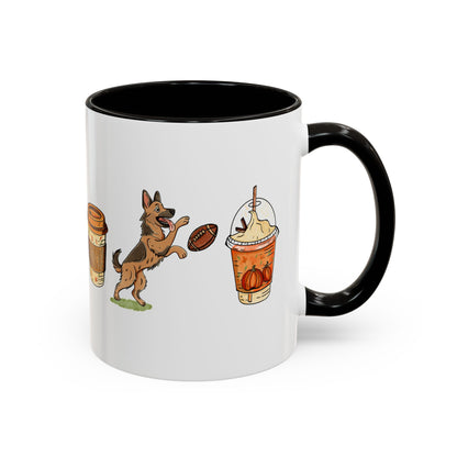 German Shepherd Fall design, color Mugs 11oz