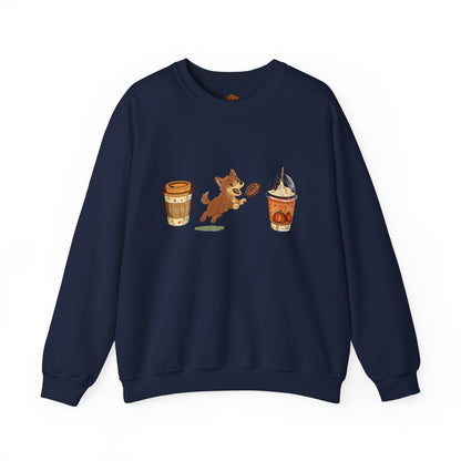 Husky brown  Fall Cups Unisex Heavy Blend™ Crewneck Sweatshirt