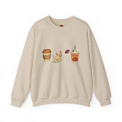 Chihuahua Fall Cups Unisex Heavy Blend™ Crewneck Sweatshirt