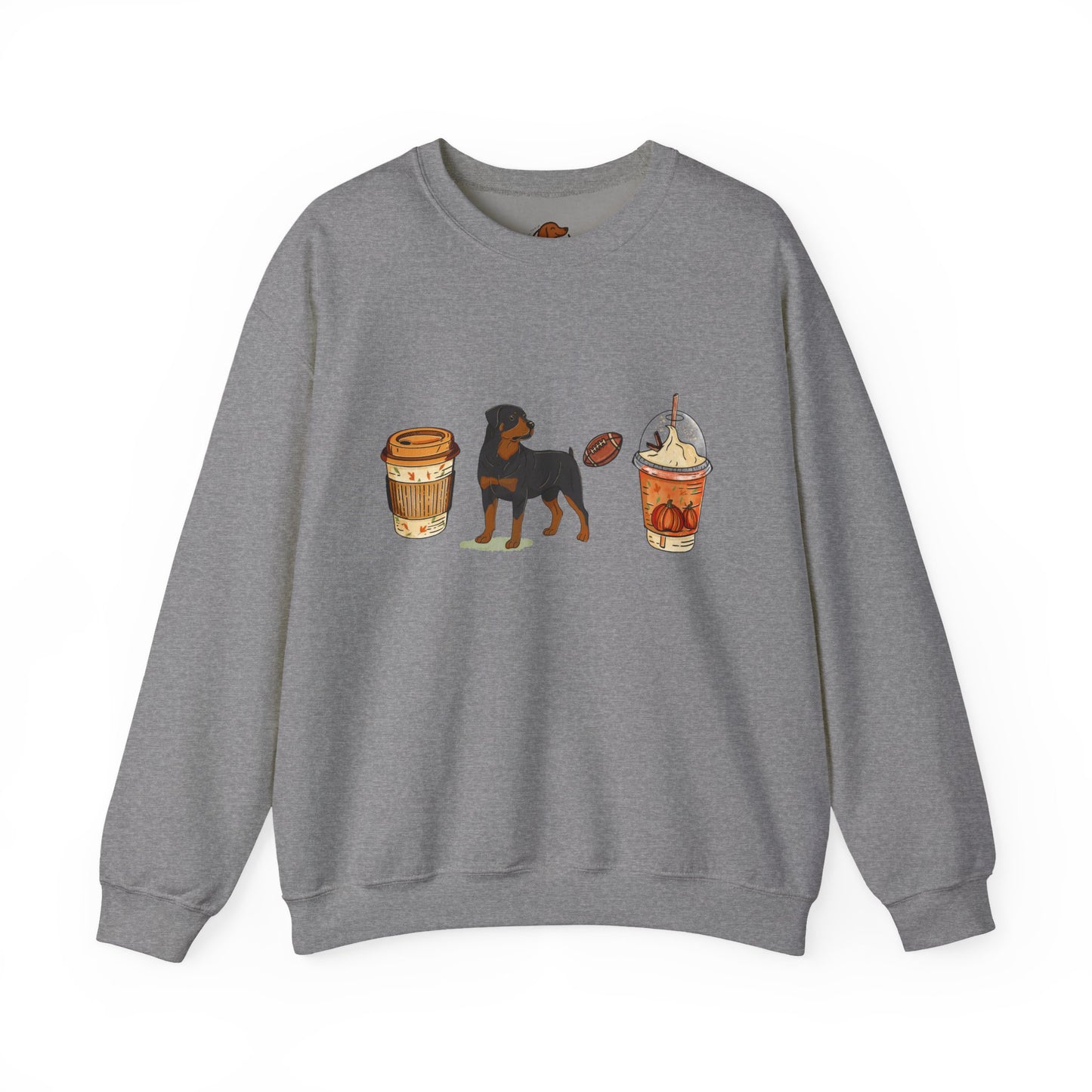 Rottweiler Fall Cups Unisex Heavy Blend™ Crewneck Sweatshirt