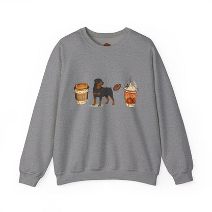 Rottweiler Fall Cups Unisex Heavy Blend™ Crewneck Sweatshirt