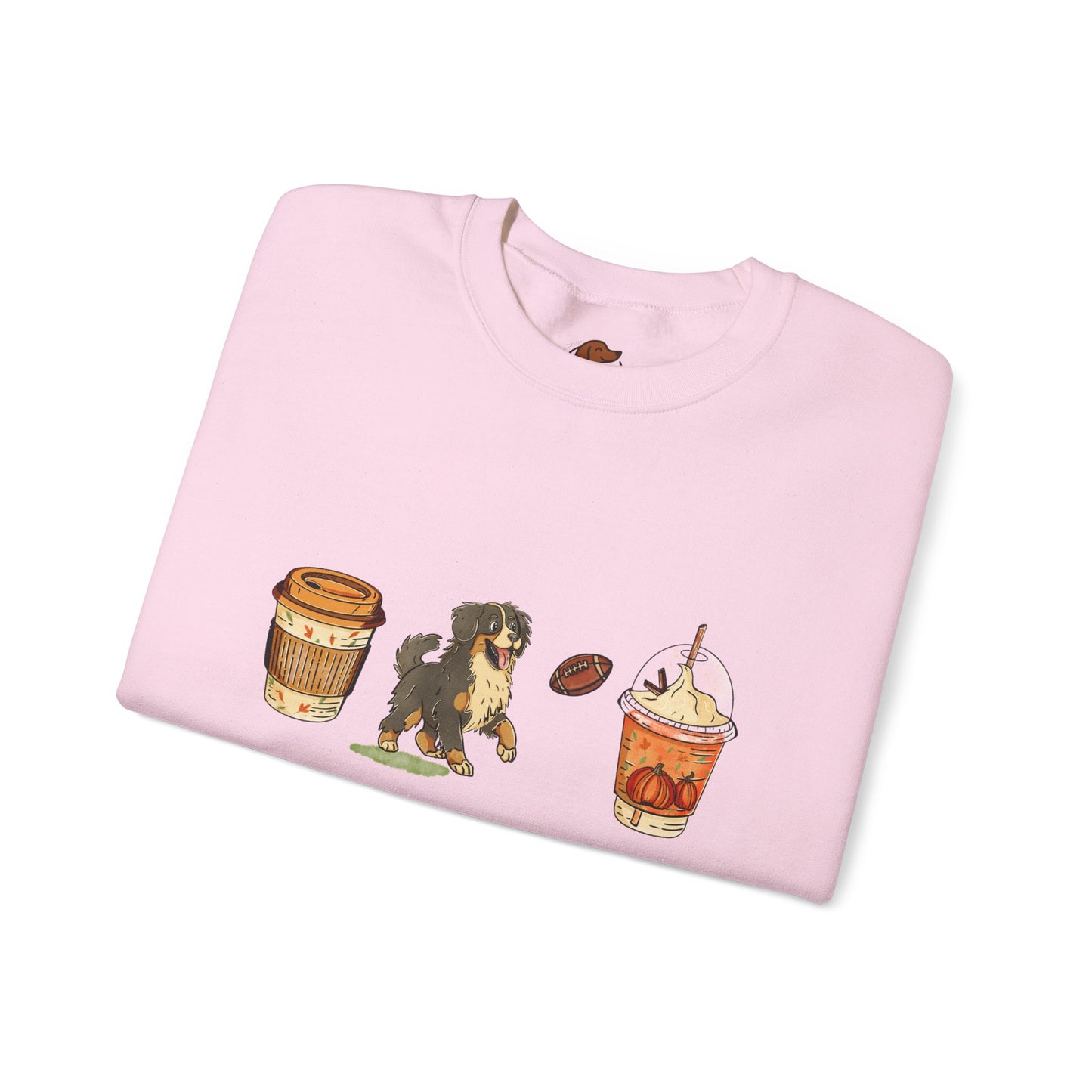Bernese Mountain dog Fall Cups Unisex Heavy Blend™ Crewneck Sweatshirt