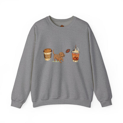 Dachshund Fall Cups Unisex Heavy Blend™ Crewneck Sweatshirt