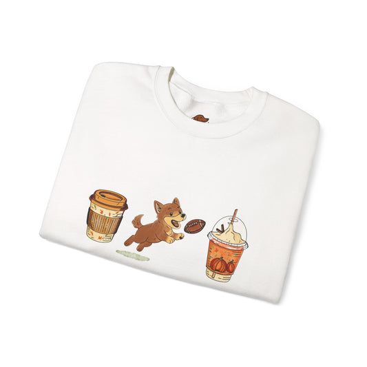 Husky brown  Fall Cups Unisex Heavy Blend™ Crewneck Sweatshirt