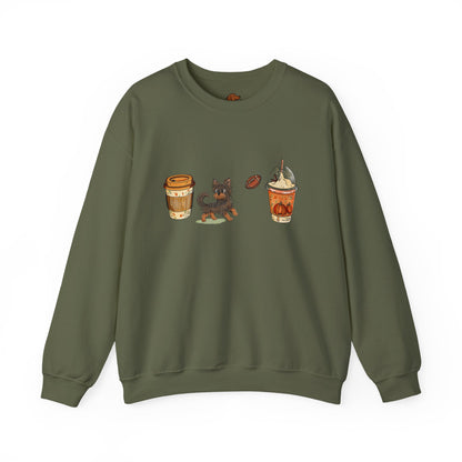 Yorkie Fall Cups #2  Unisex Heavy Blend™ Crewneck Sweatshirt