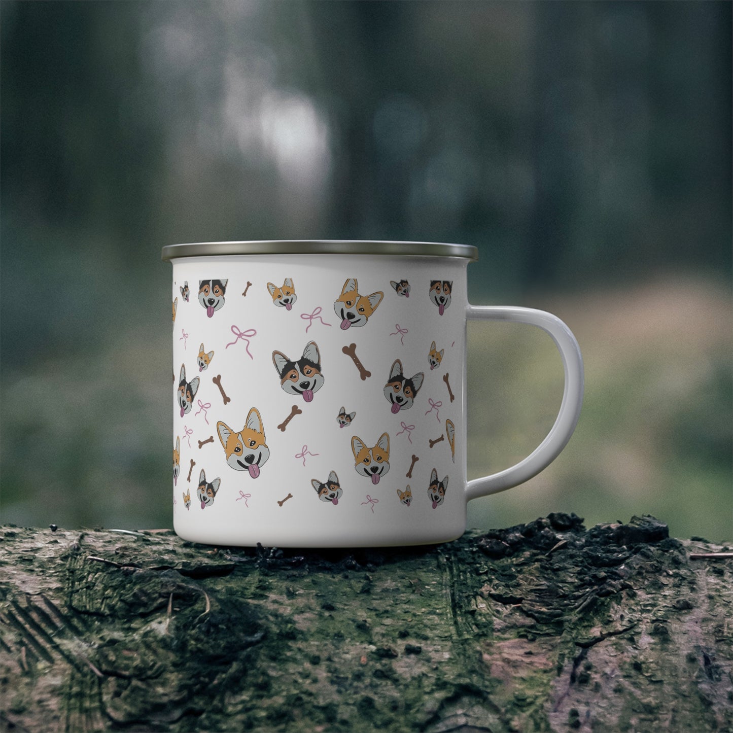 Corgi and bows Camping Mug