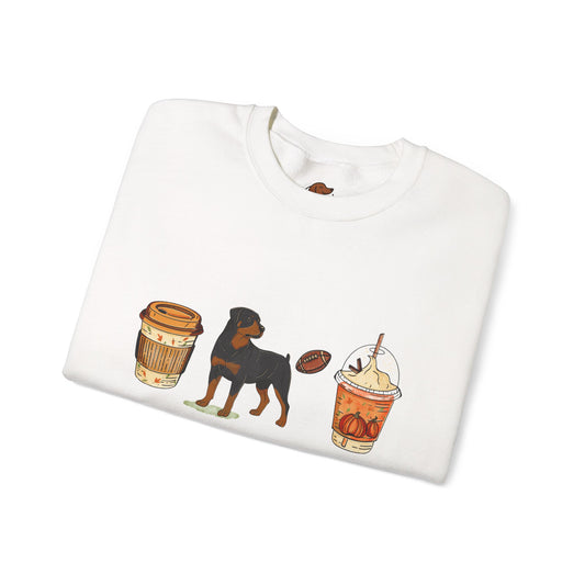 Rottweiler Fall Cups Unisex Heavy Blend™ Crewneck Sweatshirt